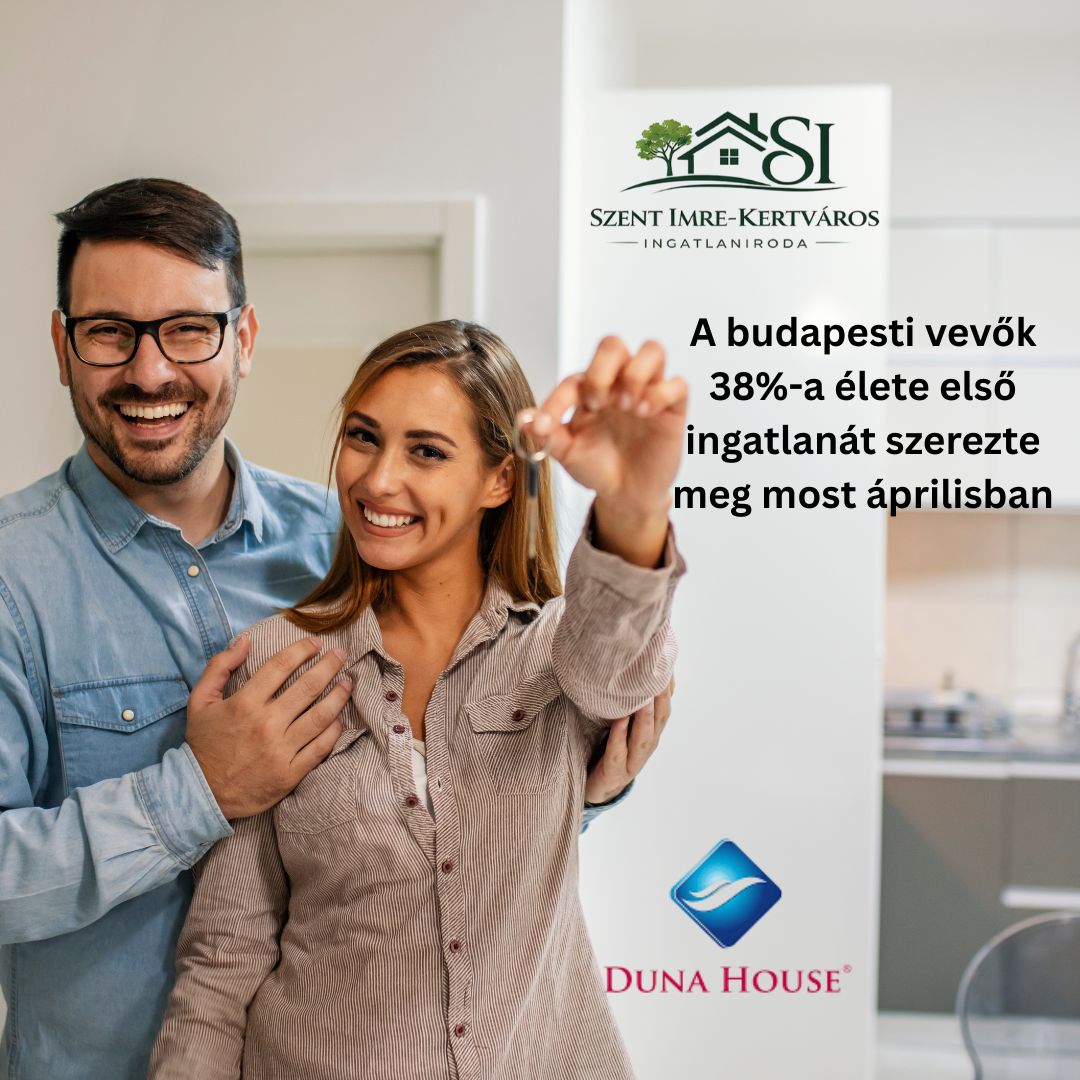A budapesti vevők 38%-a élete első ingatlanát szerezte meg most áprilisban